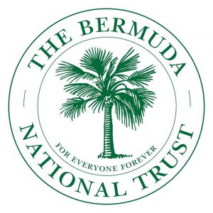 green and white logo of the bermuda national trust