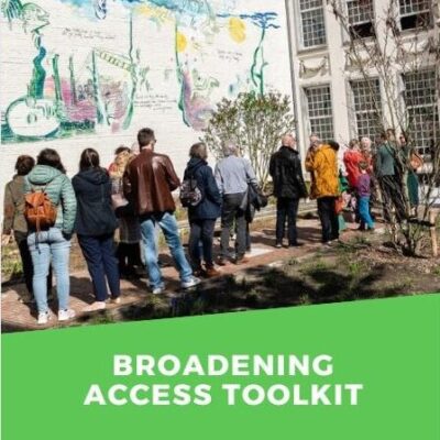 cover of a report entitled broadening access toolkit