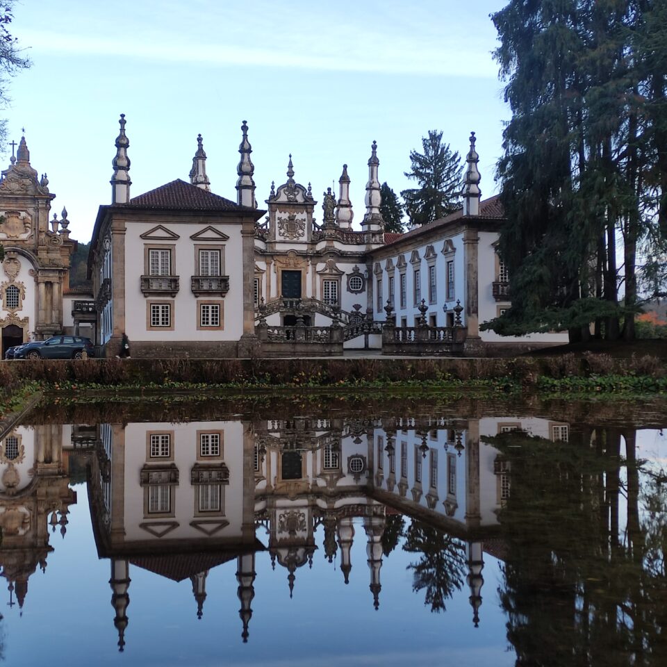 View of a beautiful chateau